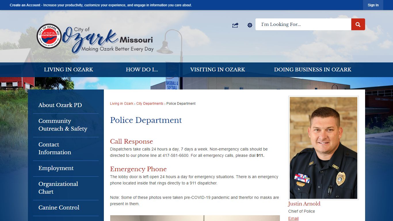 Police Department | Ozark, MO - Official Website